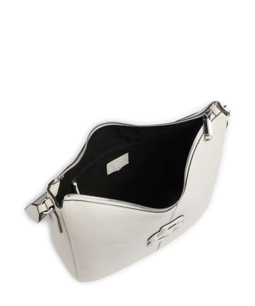 BOSS Anett Hobo bag open white