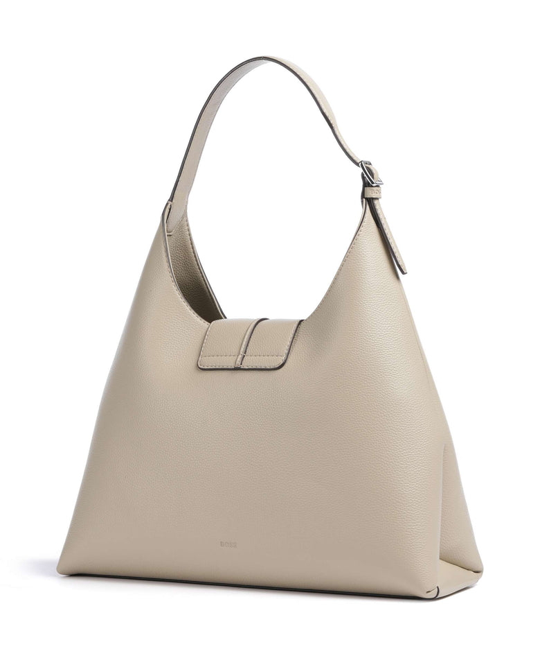 BOSS Anett Big Hobo bag light beige