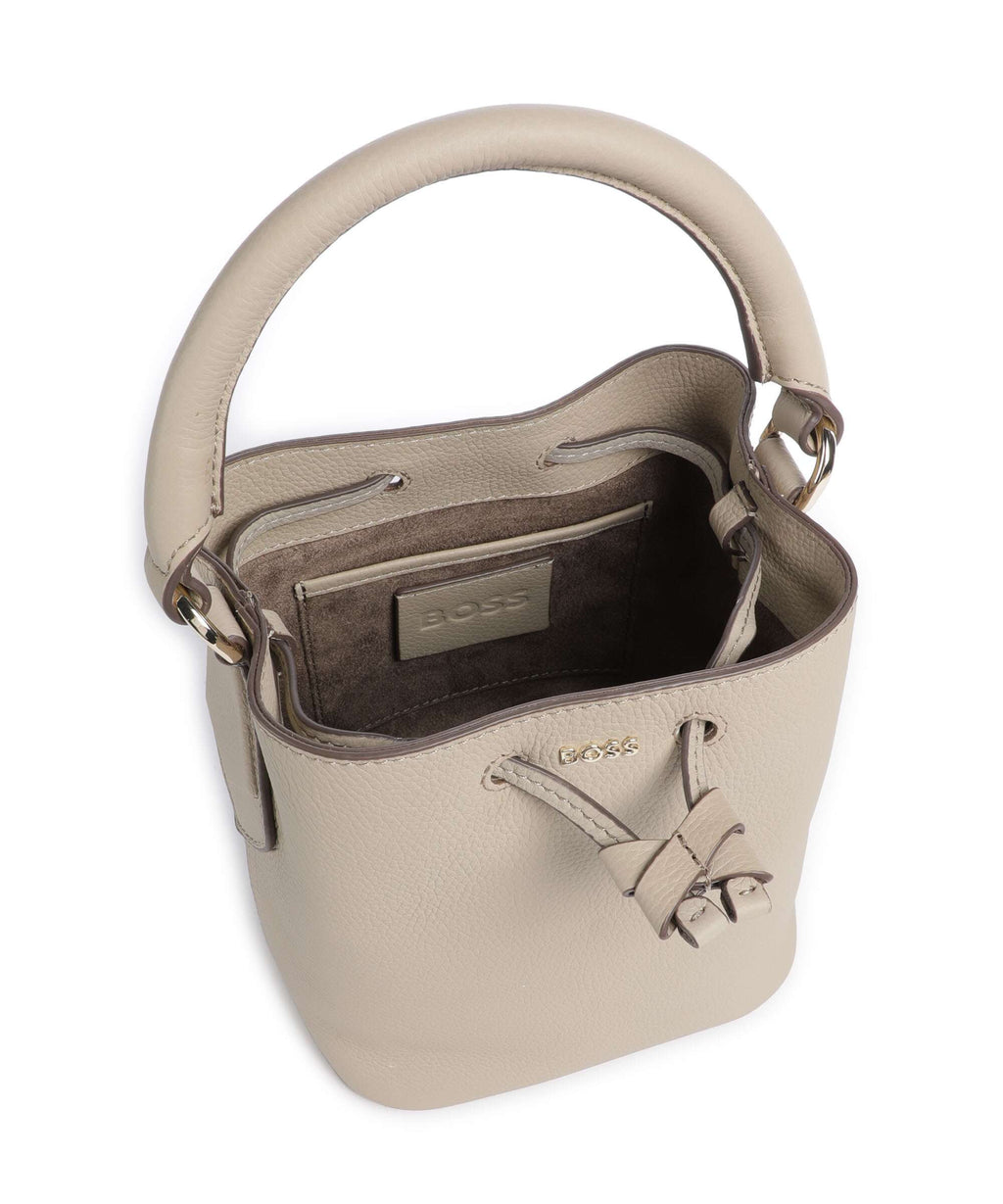 BOSS Lenah Bucket bag light beige