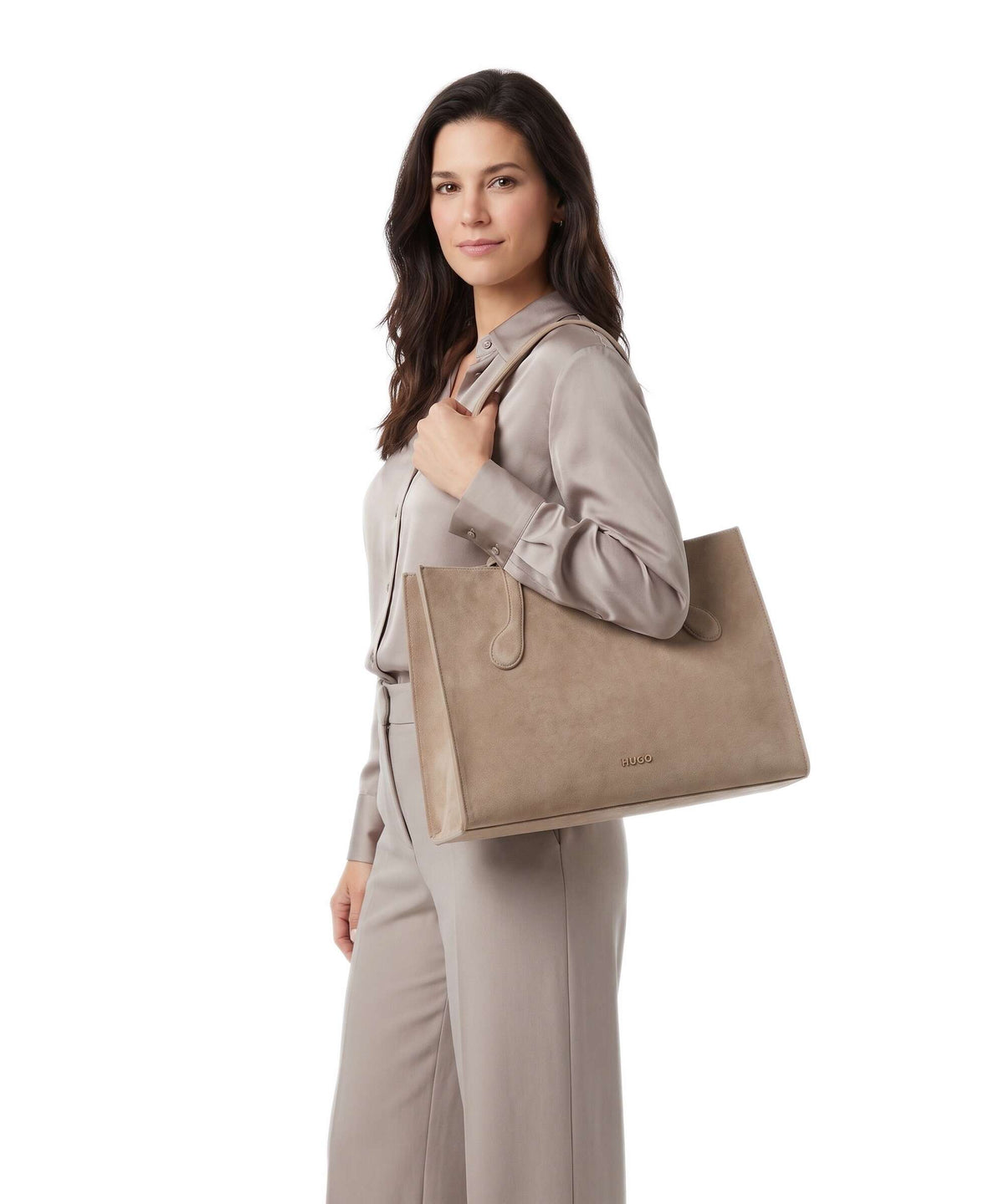 Hugo Cymbeline Tote bag brown overflow