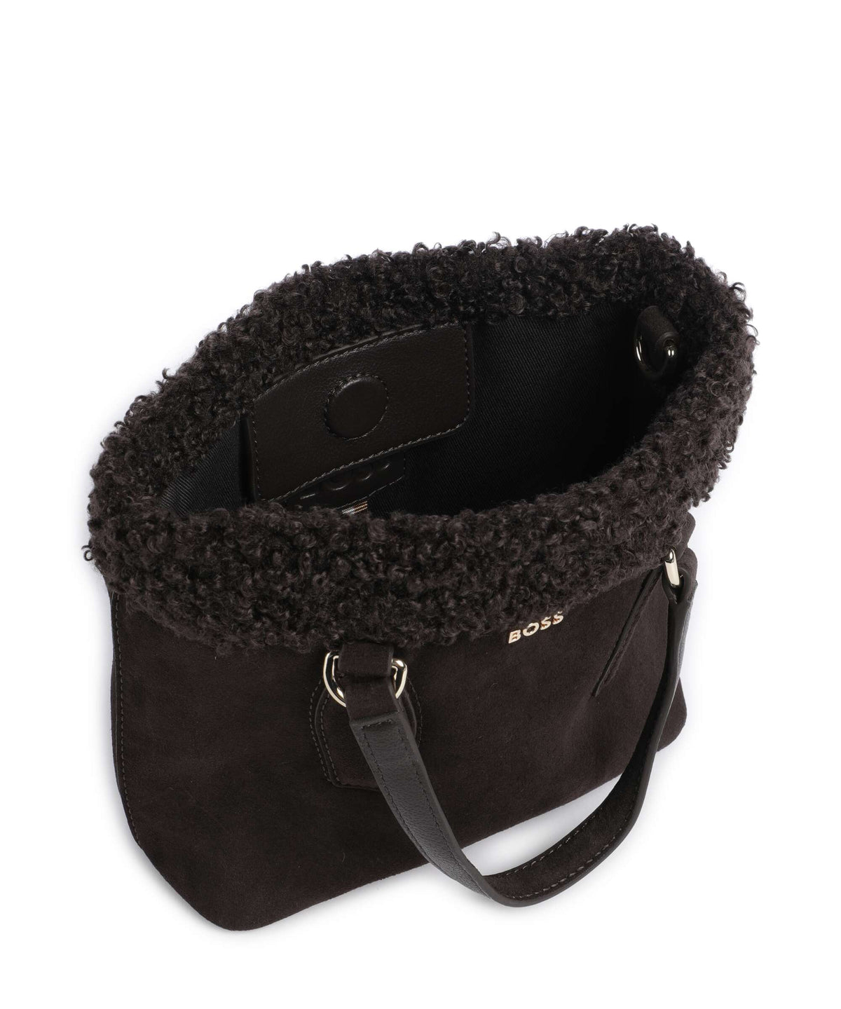 BOSS Sandy Mini Handbag dark brown