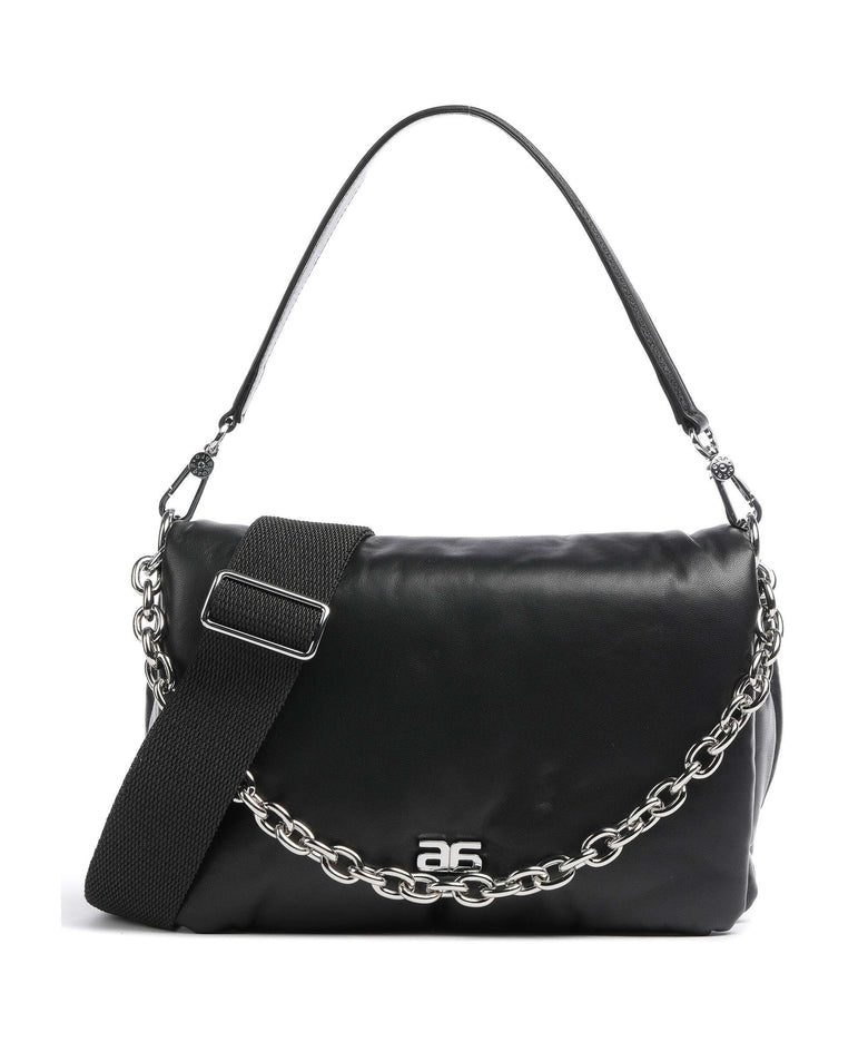 Abro Piuma_Lucido Puffer Shoulder bag black/nickel