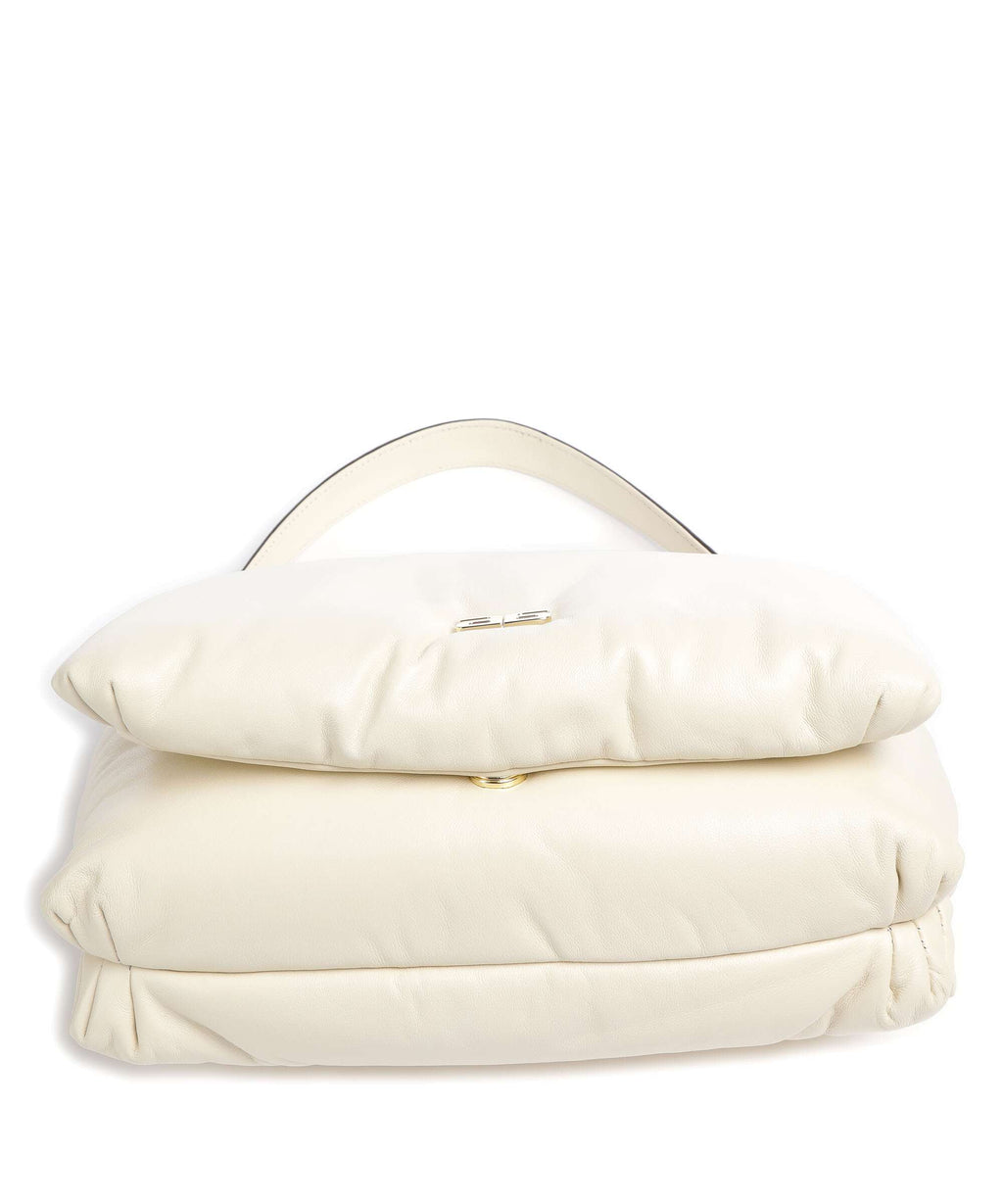 Abro Piuma Lucido Puffer Shoulder bag milk