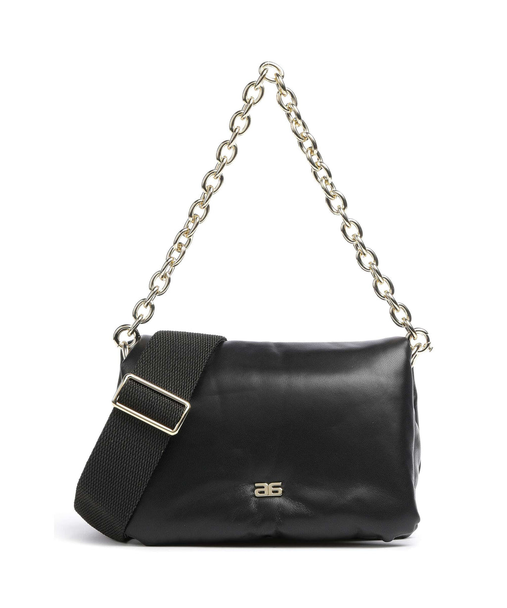 Abro Piuma Lucido Puffer Shoulder bag black/gold