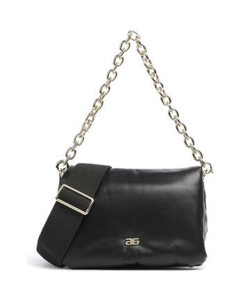 Abro Piuma_Lucido Puffer Borsa a spalla black/gold
