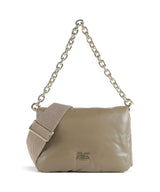 Abro Piuma_Lucido Puffer Borsa a spalla siena