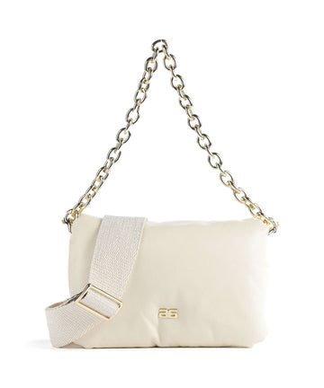 Abro Piuma_Lucido Puffer Borsa a spalla milk