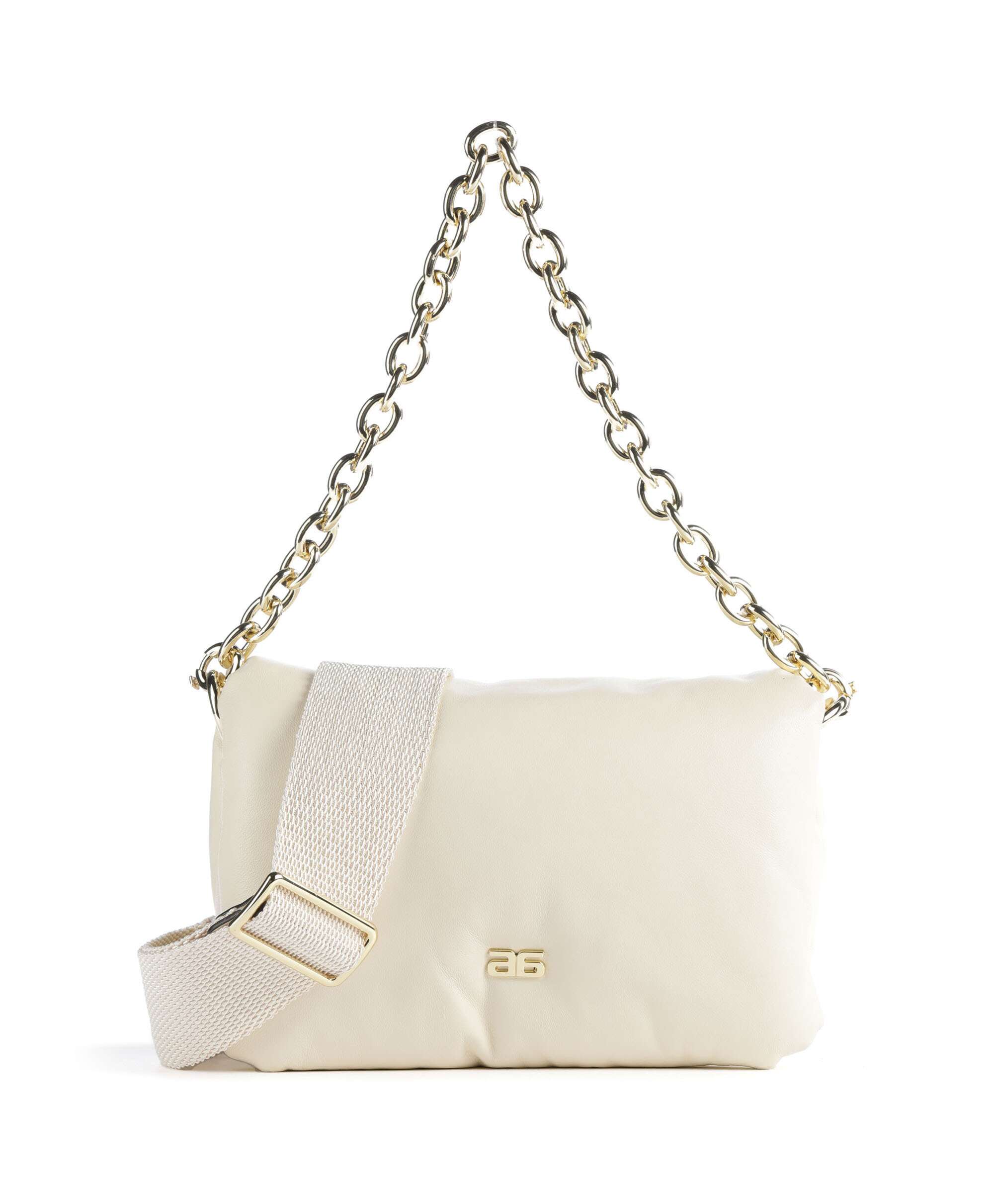 Abro Piuma_Lucido Puffer Shoulder bag milk