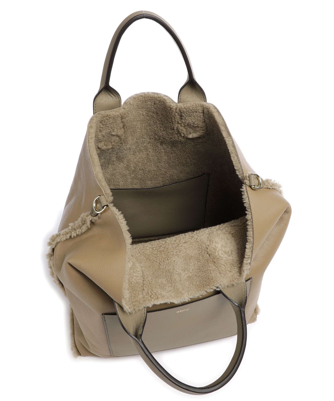 Abro Shearling Raquel Handbag siena