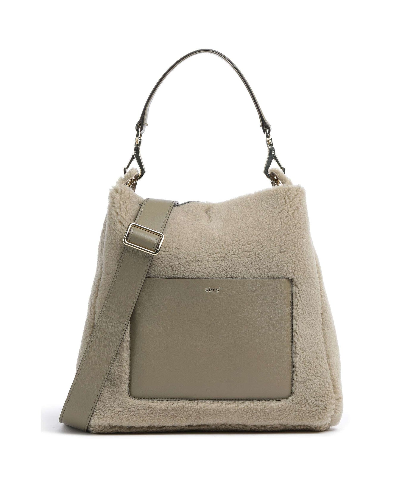 Abro Shearling Raquel Hobo bag siena