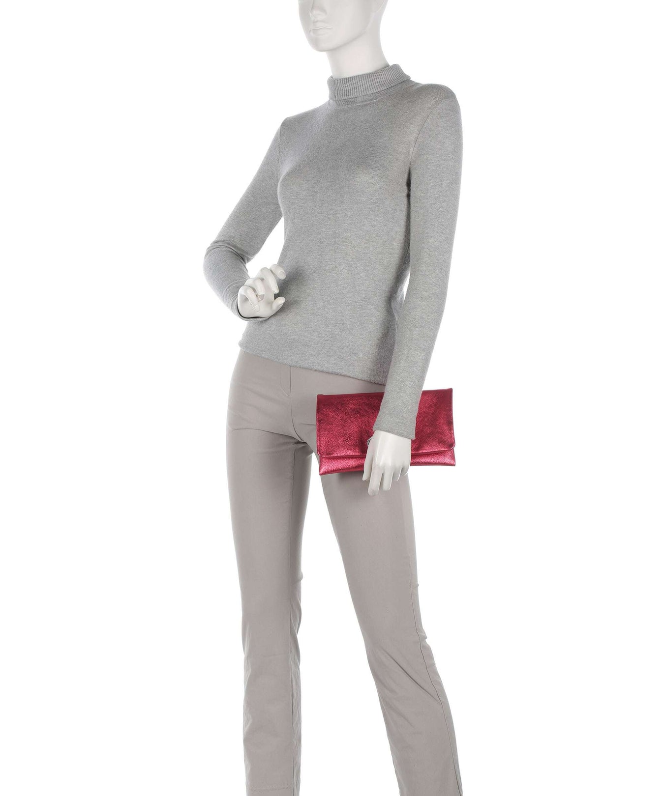 Abro Mimosa Clutch bag poppy red