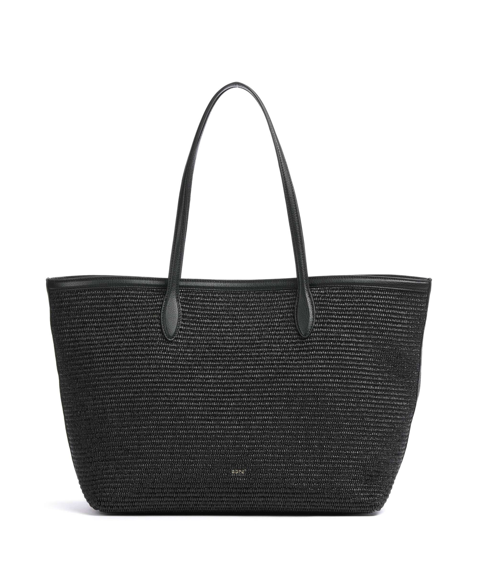 Abro Raffia Primula Tote bag black