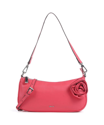 Abro Piuma_Lucido Virginia Flower Borsa a spalla poppy red