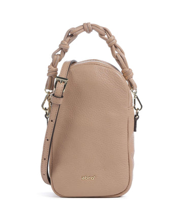 Abro Dalia Soley Borsetta porta cellulare natural
