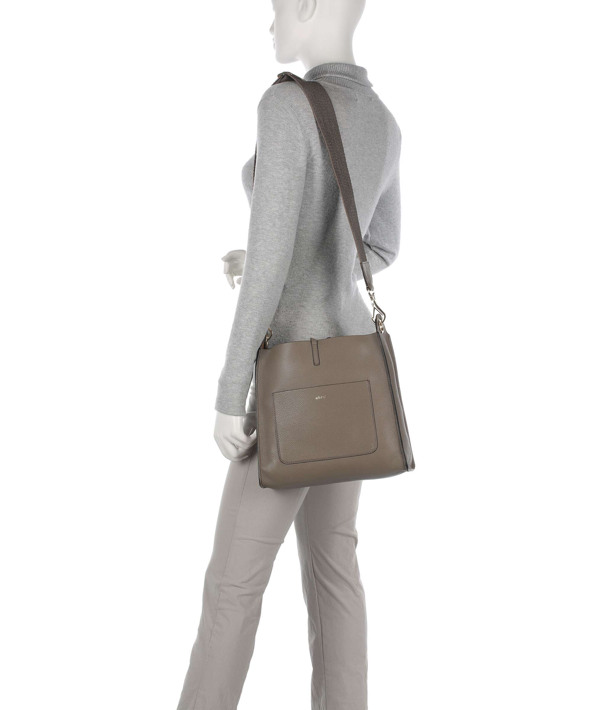 Abro Dalia Raquel Crossbody bag taupe