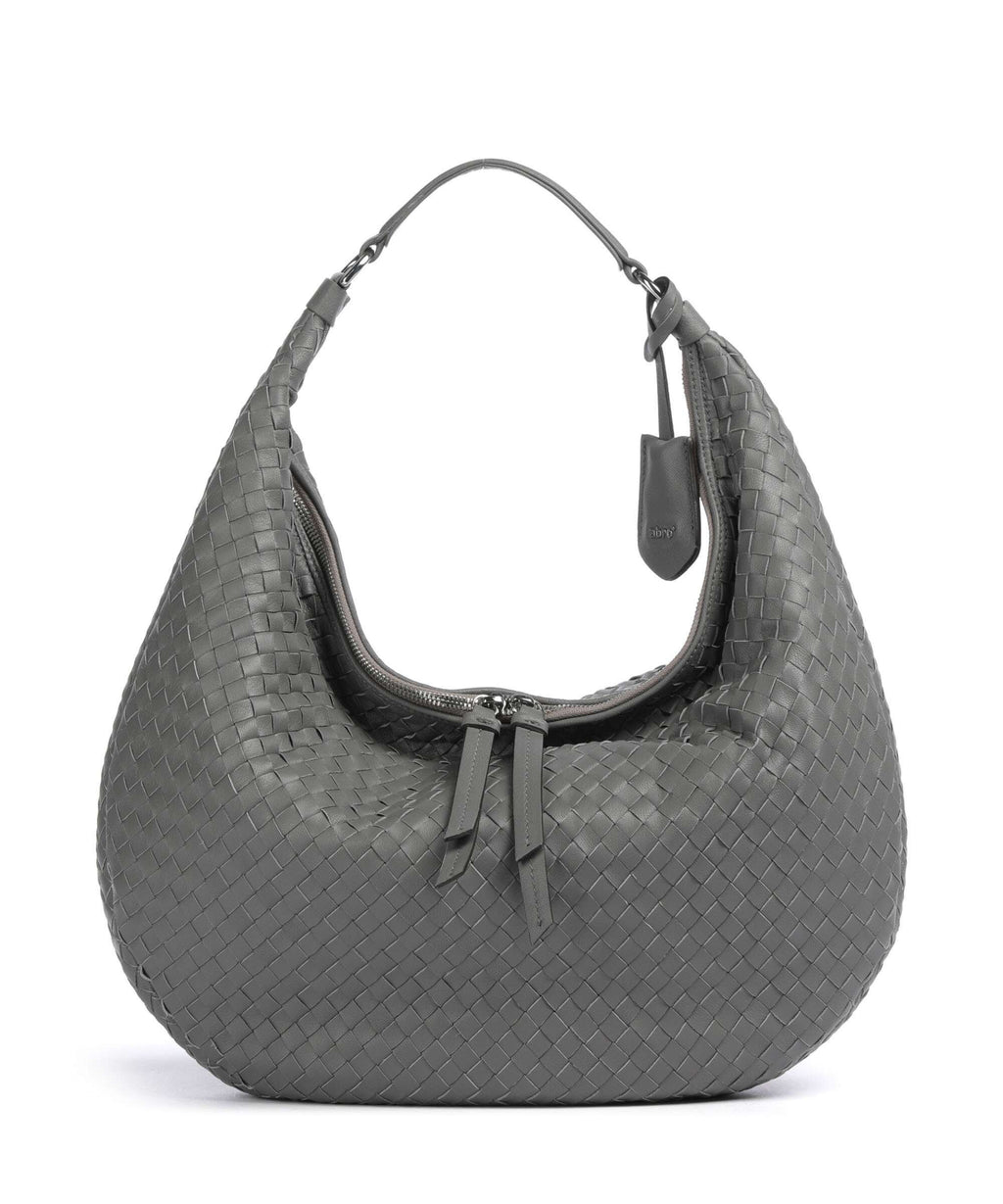 Abro Piuma Nana Hobo bag zinc