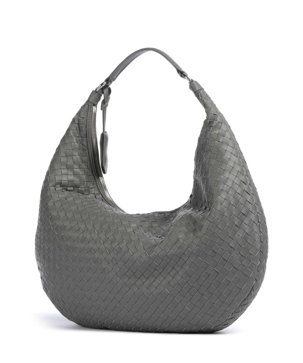 Abro Piuma Nana Hobo bag zinc