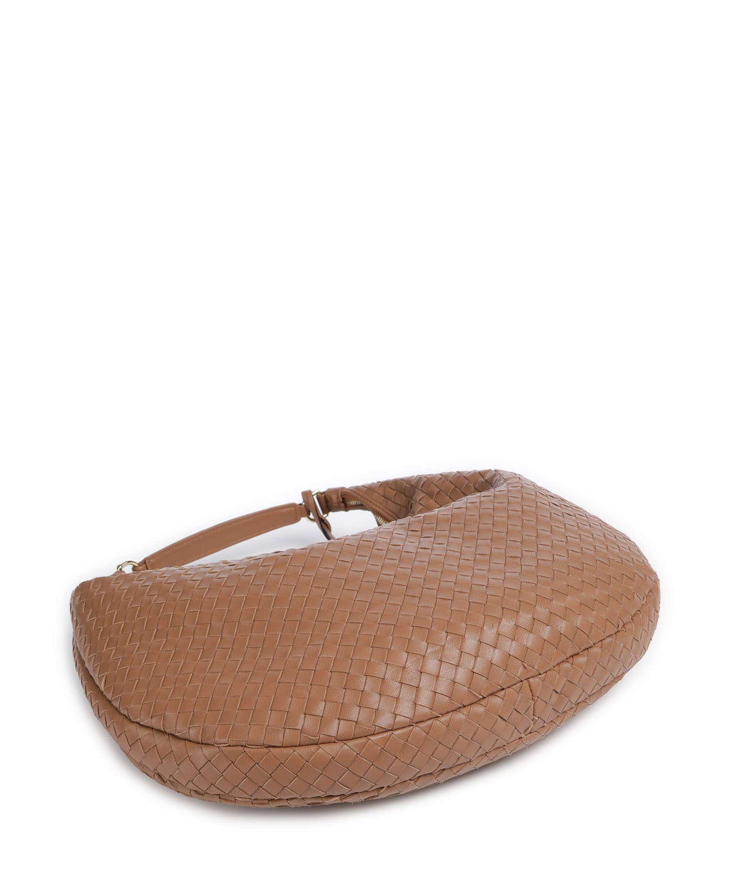 Abro Piuma Nana Hobo bag cuoio