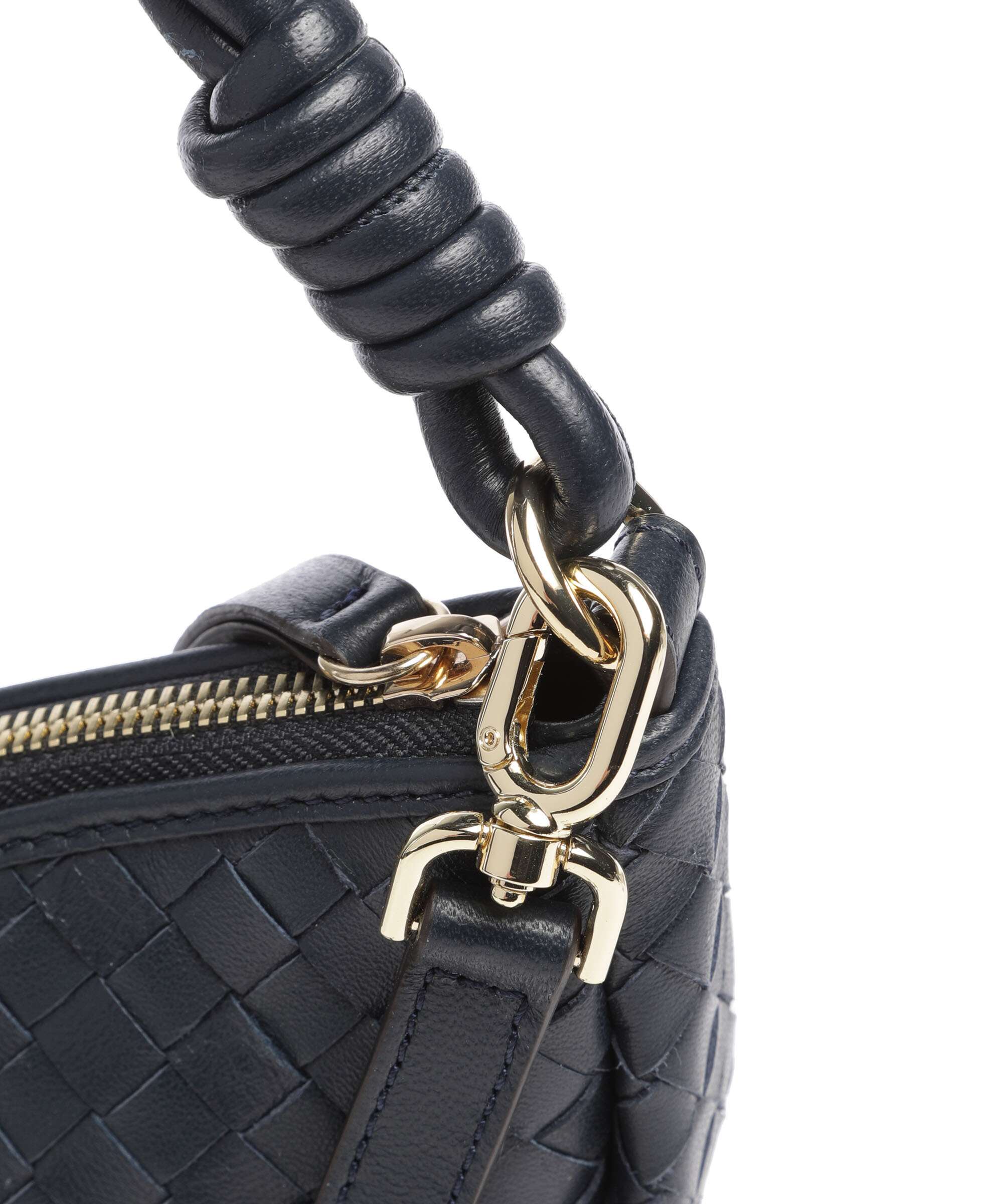 Abro Piuma Moon Hobo bag navy
