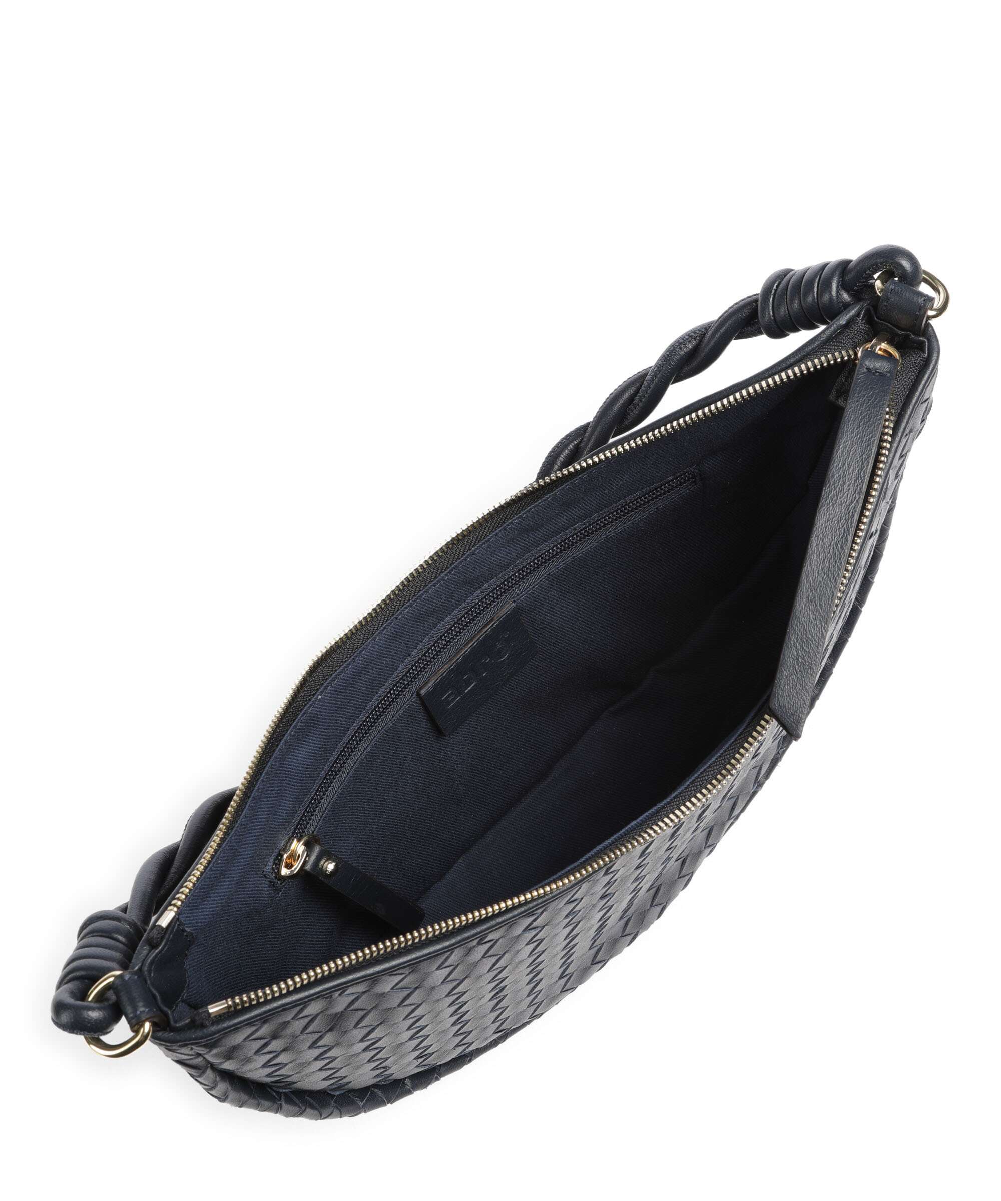 Abro Piuma Moon Hobo bag navy