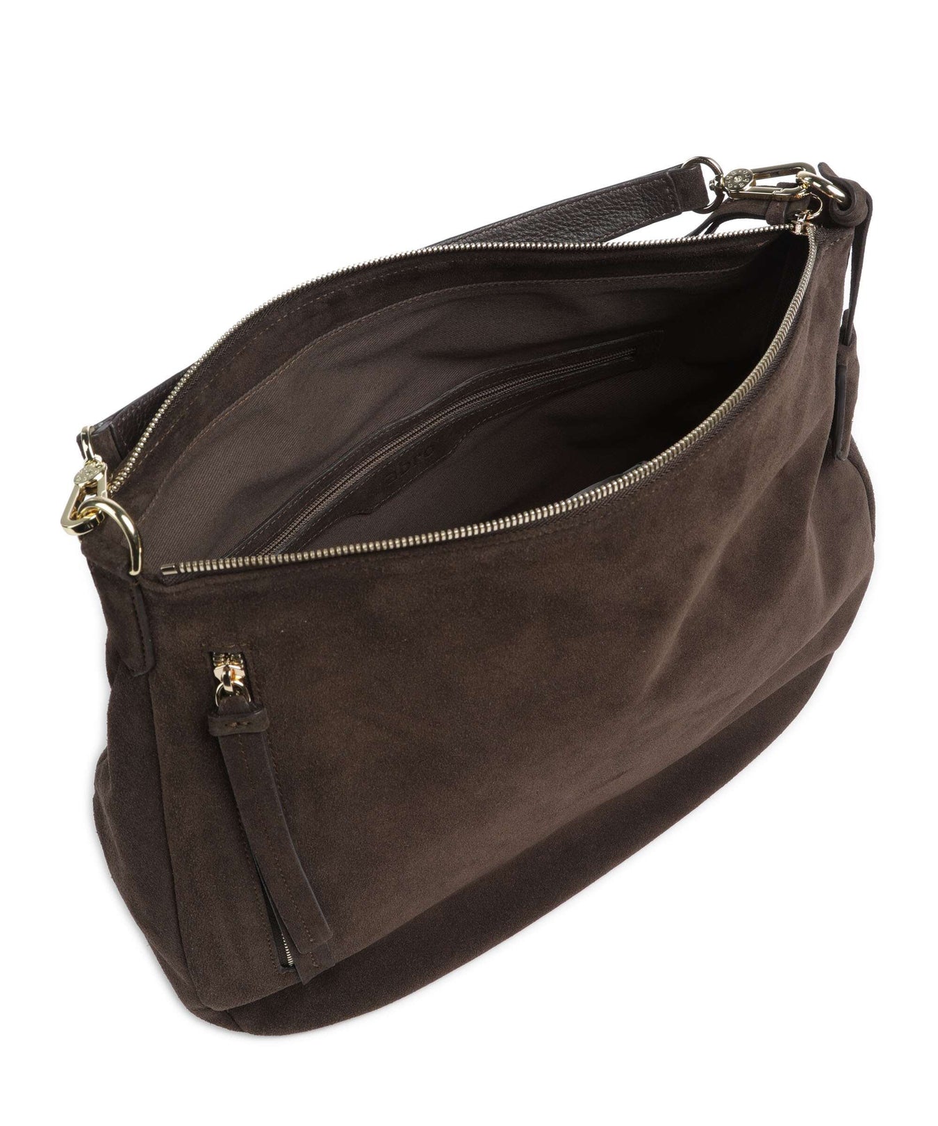 Abro Suede Juna Hobo bag brown