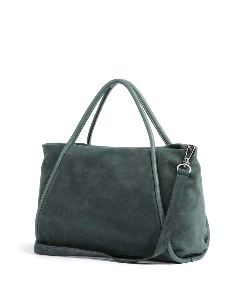 Abro Suede Willow Handbag sage