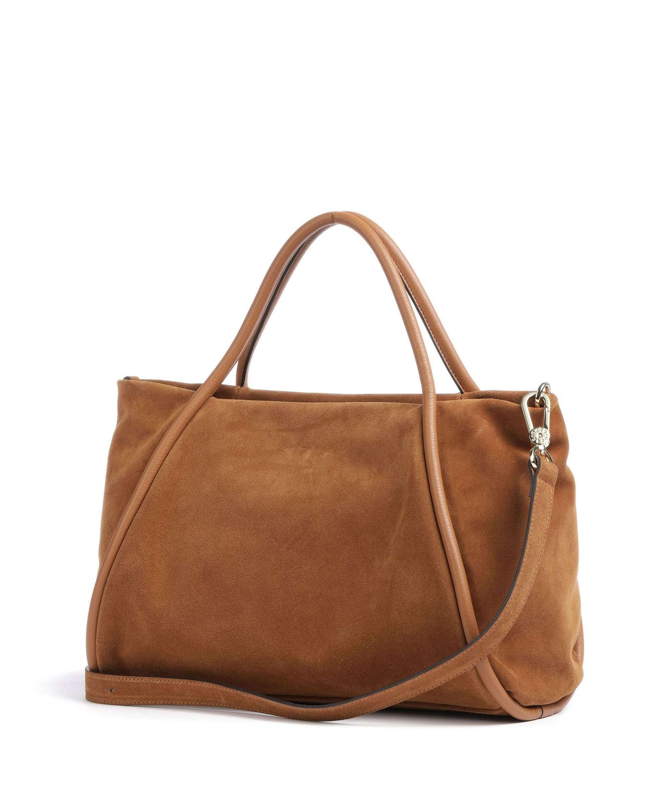 Abro Suede Willow Handbag cuoio