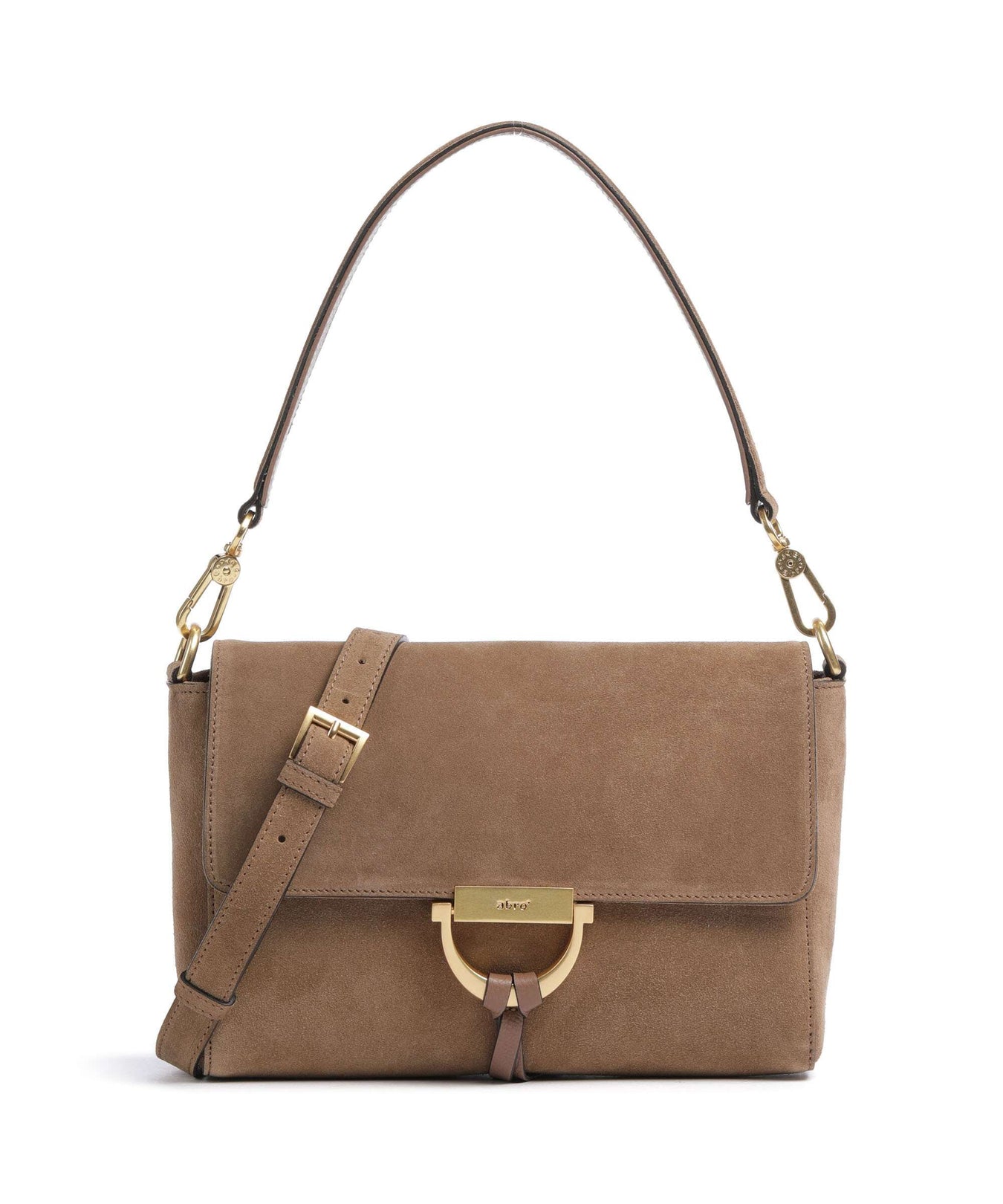 Abro Suede Temi Shoulder bag camel