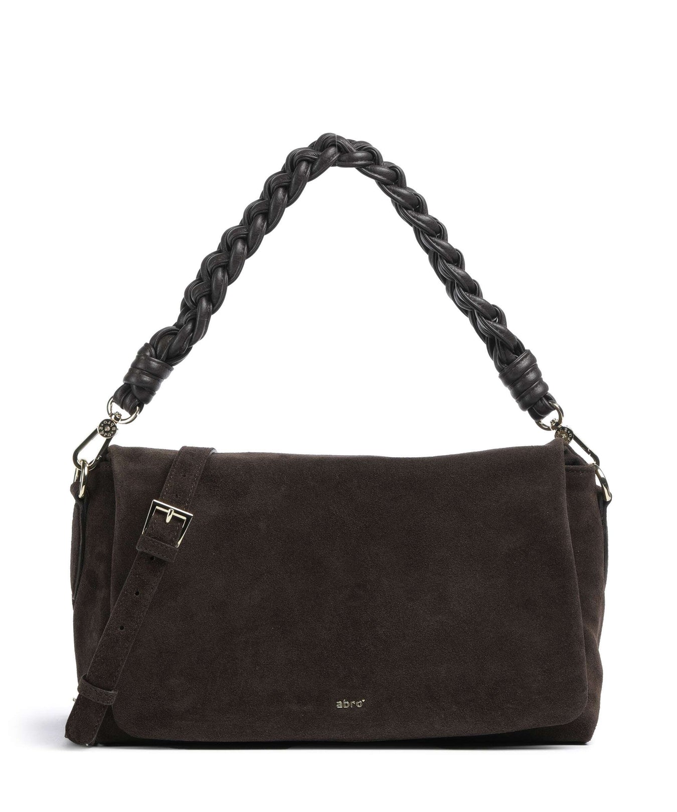 Abro Suede Soley Shoulder bag brown