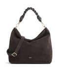 Abro Suede Soley Hobo bag brown