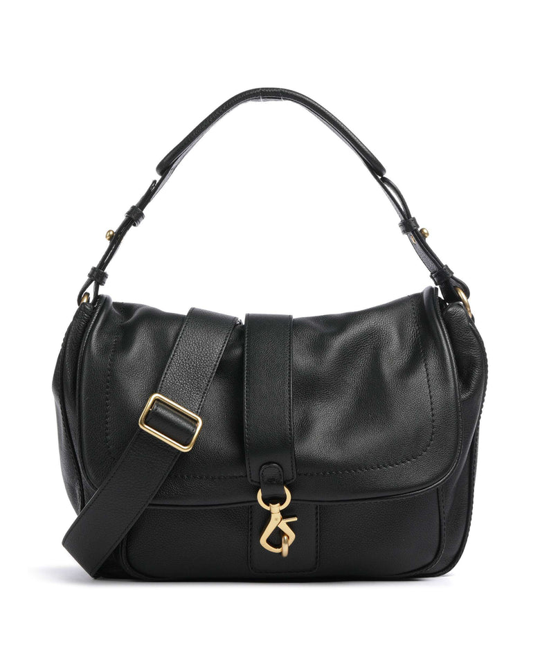 Abro Dalia Star Saddle Hobo bag black/gold