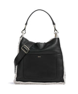 Abro Shearling Raquel Borsa hobo black/white
