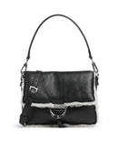 Abro Shearling Temi Borsa a spalla black/white