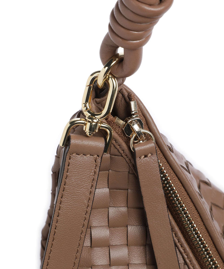 Abro Piuma Moon Hobo bag camel