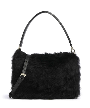 Abro Shearling Astor Borsa a spalla black/gold