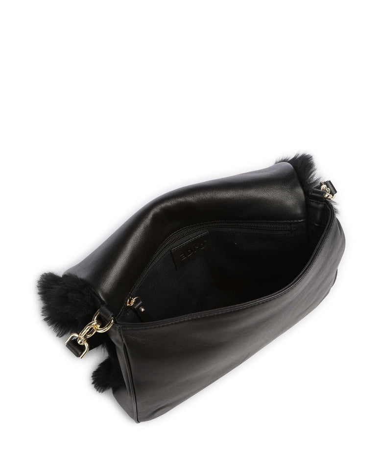 Abro Shearling Astor Shoulder bag black/gold