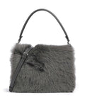 Abro Shearling Astor Shoulder bag grey