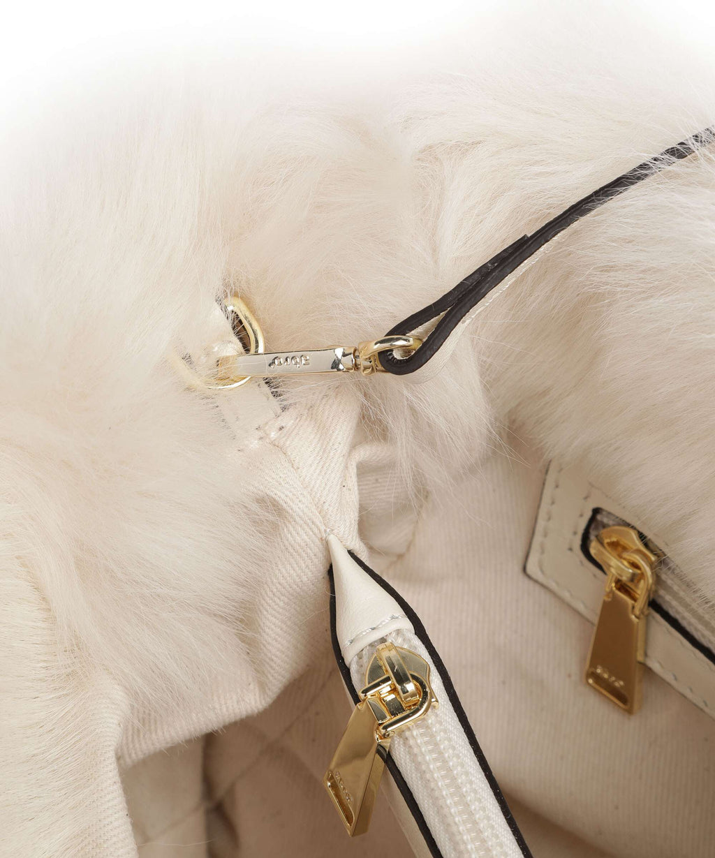 Abro Shearling Noelle Handbag beige