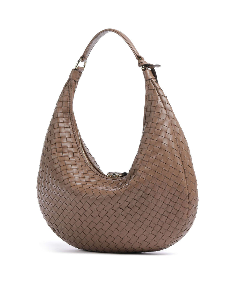 Abro Piuma Nana Hobo bag camel