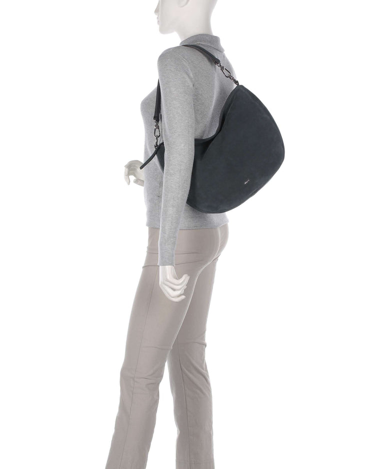 Abro Suede Mina Hobo bag grey