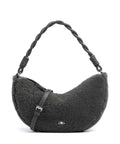 Abro Shearling Moon Shoulder bag grey