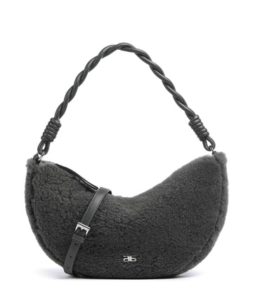 Abro Shearling Moon Borsa a spalla grey