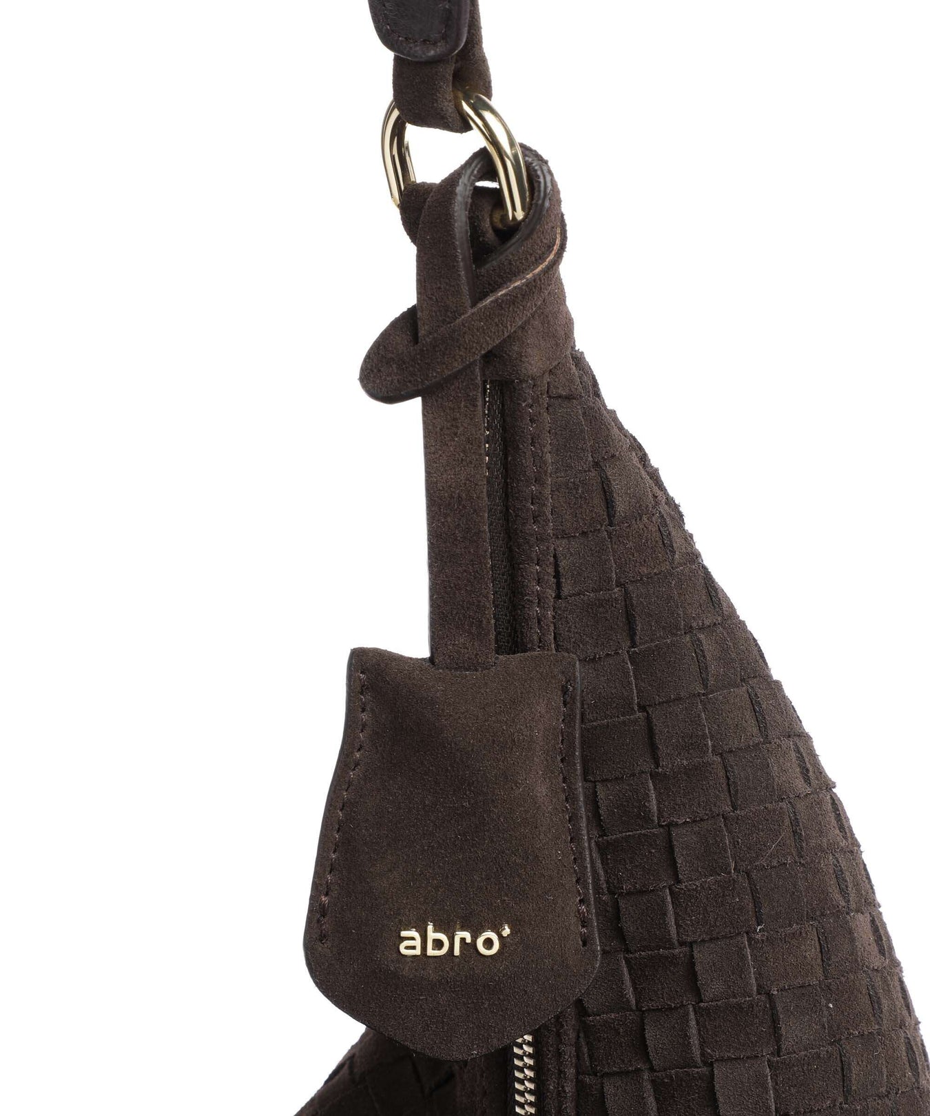 Abro Suede Nana Hobo bag brown