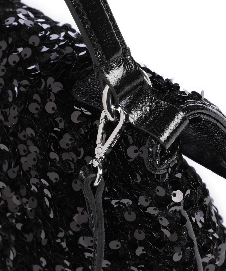 Abro Sequins Temi Handbag black/nickel