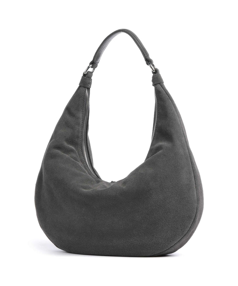 Abro Suede Nana Hobo bag grey