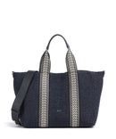 Abro Raffia Kaia Tote bag navy