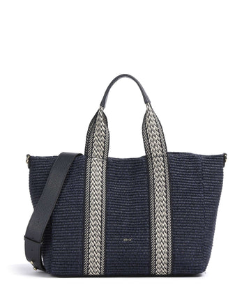 Abro Raffia Kaia Borsa shopper navy