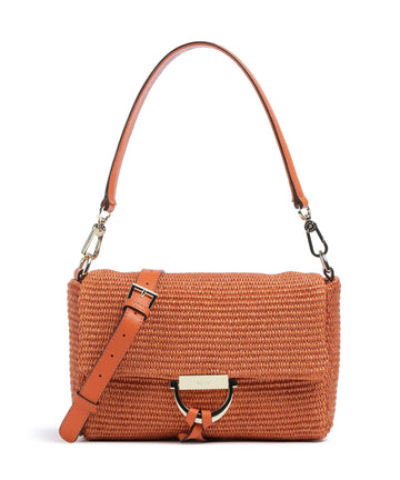 Abro Raffia Temi Borsa a spalla orange