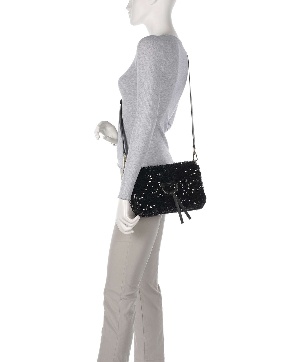 Abro Sequins Temi Shoulder bag black/gold