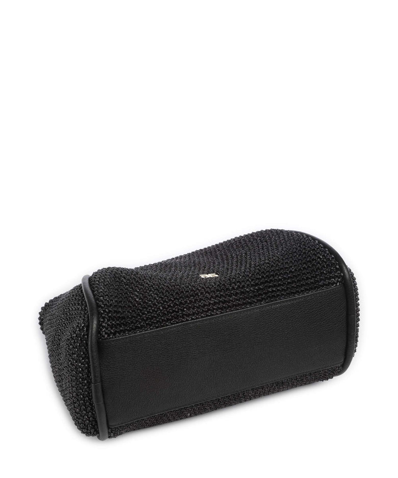 Abro Maglia Raffia Willow Handbag black/gold